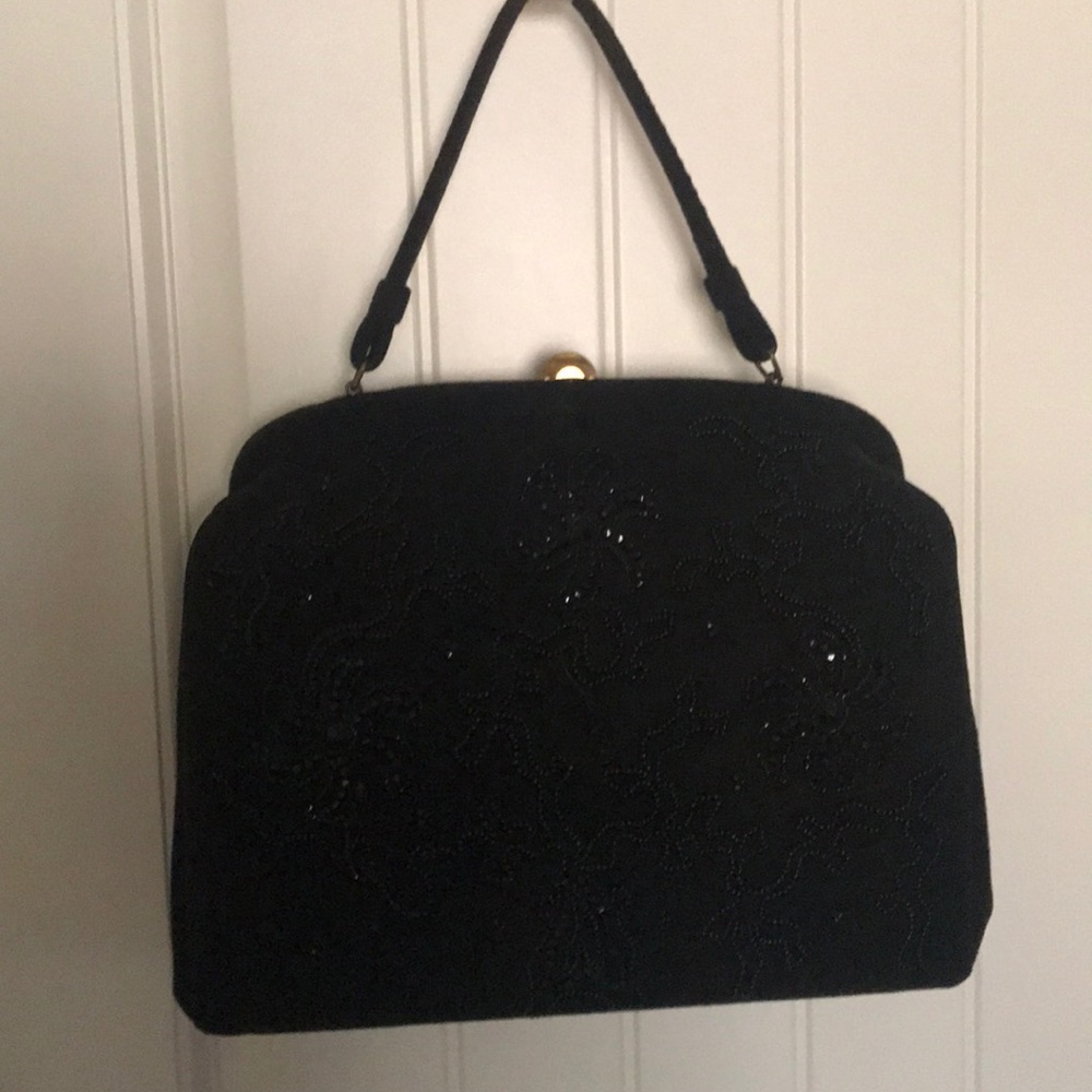 Vintage/antique black Soure’ Bag, New York, black